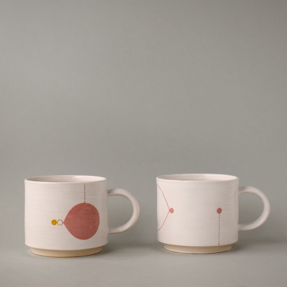 Image of Yellow and Pink Stacking Cups