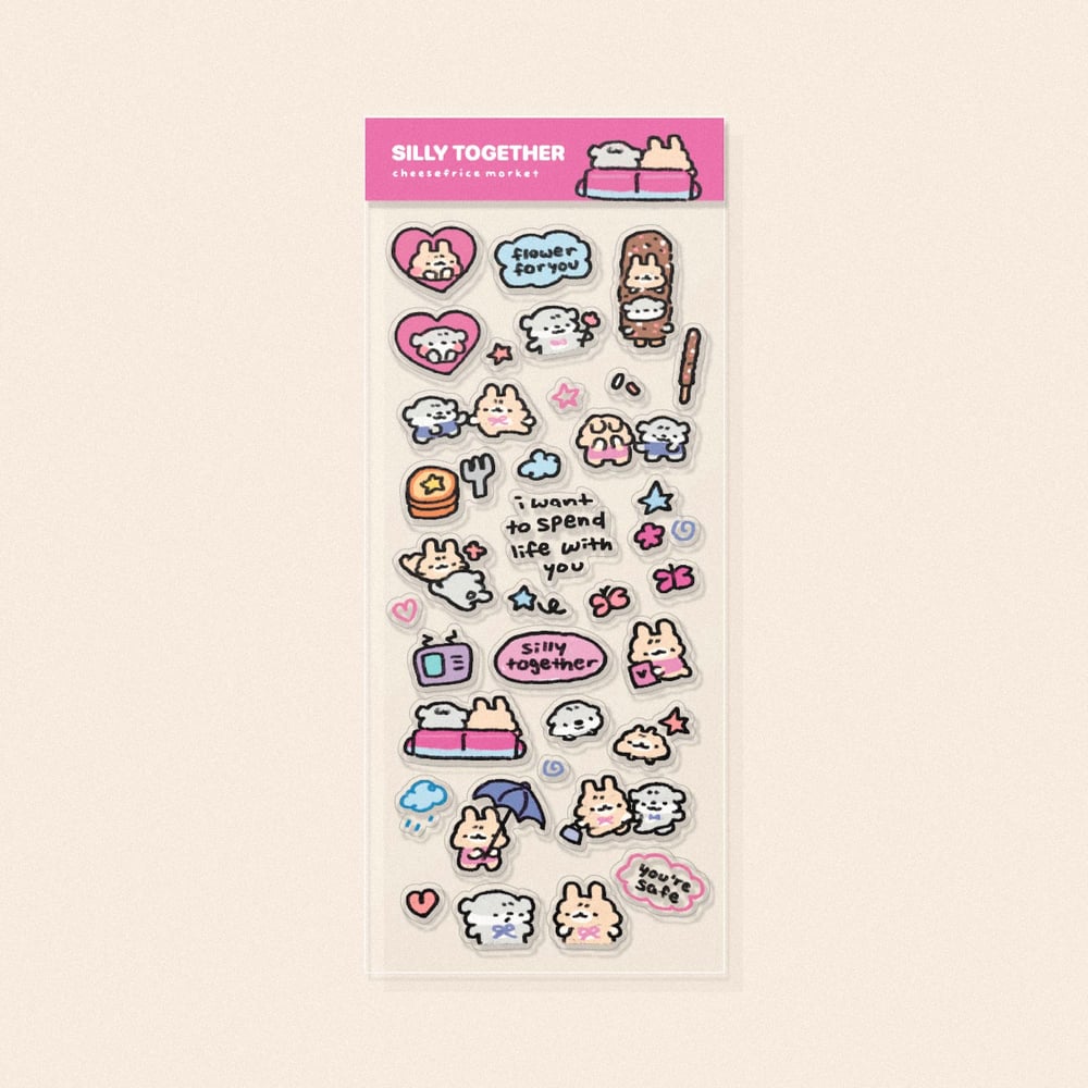 Image of SILLY TOGETHER STICKER SHEET