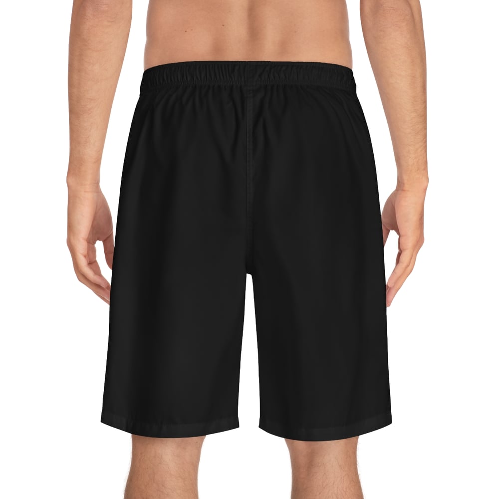 Image of Luxe edition Board Shorts — "This Chess Not Checkers" Graphic Swim Trunks