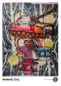 Image 1 of A3 Giclée Art Print — BLOW BACK BANSHEE  — collaboration with Neverwork and Marc Craig