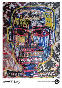 Image 1 of A3 Giclée Art Print — MAD MAN CAMOUFLAGED…  — collaboration with Neverwork and Marc Craig