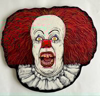 Image 1 of LARGE Hand painted PENNYWISE wood cut