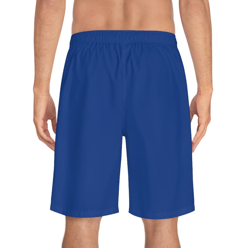 Image of I'm The One They Warned You About' Graphic Surf Trunks - Luxe edition Men's Board Shorts 