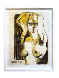 Image 3 of "Woman in Yellow with Stripes" by America Martin