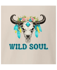 Image 1 of Wild Soul Longhorn Skull Western T-Shirt