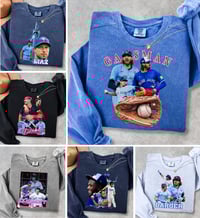 Image 1 of Comfort Colours Blue Jays Players Crewneck