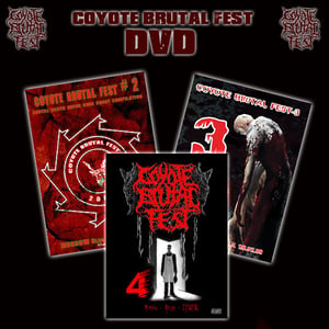 Image of COYOTE BRUTAL FEST DVD`s 2-3-4 12$