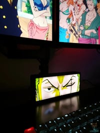 Image 1 of Lampe LED 3D One Piece Zoro – Décoration Gaming RGB | Lightfox