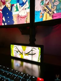 Image 3 of Lampe LED 3D One Piece Zoro – Décoration Gaming RGB | Lightfox