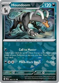 Houndoom (Master Ball Pattern) - SV: Prismatic Evolutions - Near Mint