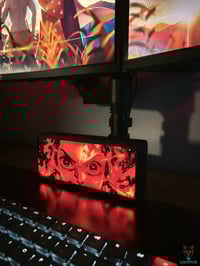 Image 3 of  Lampe LED 3D Demon Slayer Tanjiro – Décoration Gaming RGB | Lightfox