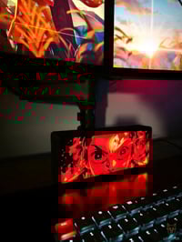 Image 1 of  Lampe LED 3D Demon Slayer Tanjiro – Décoration Gaming RGB | Lightfox