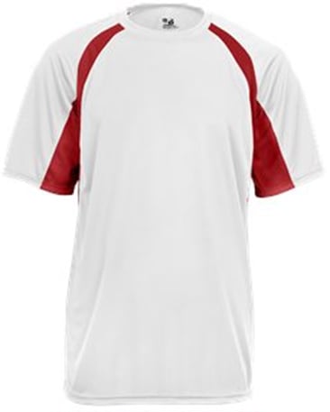 Image of World Athlete White with Red Trim Racing Shirt