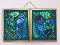 Image 1 of Truce Diptych in gold frame
