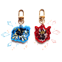 Askr and Embla Transparent Charms