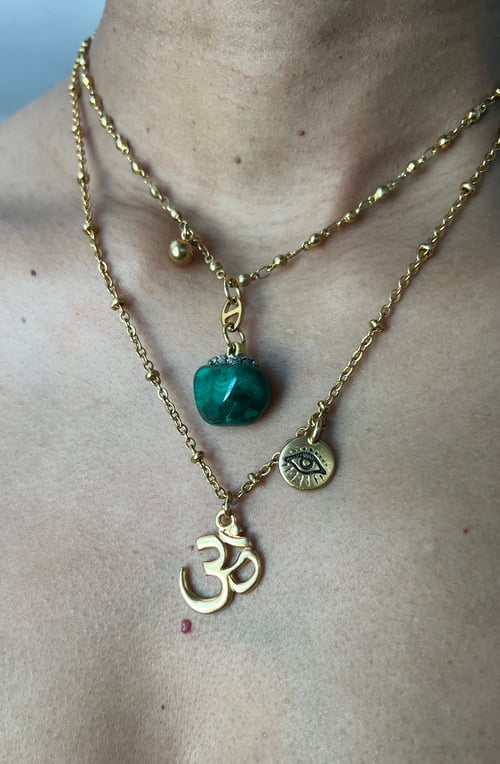 Image of LYRIC • Ohm & Evil Eye Necklace