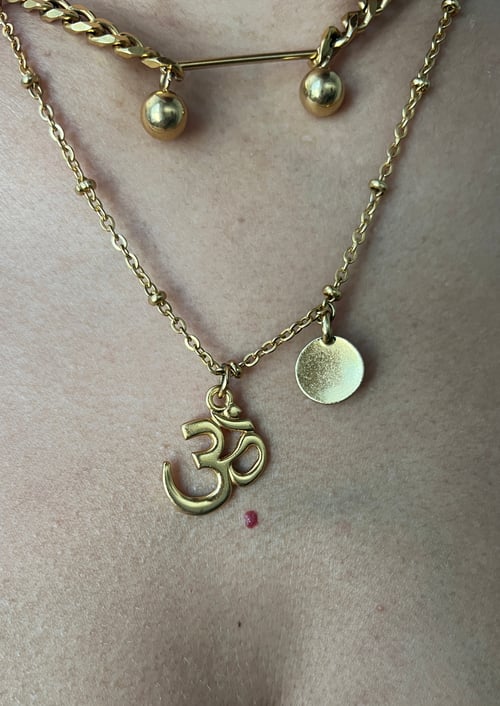 Image of LYRIC • Ohm & Evil Eye Necklace
