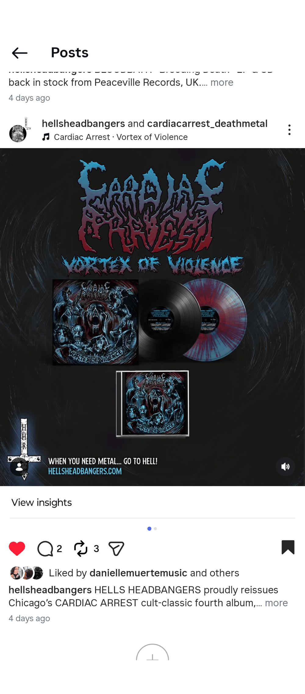 Vortex of Violence Vinyl colored