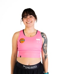 Image 1 of Women's Bubblegum Pink Crop Top