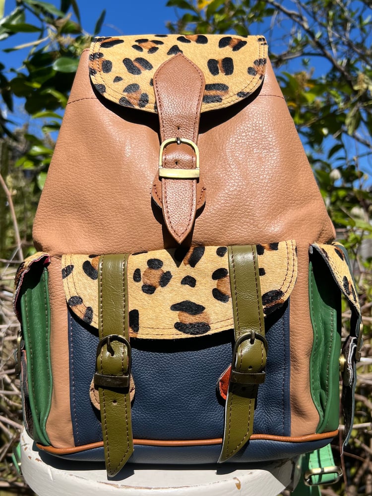 Image of Traditional coloured backpack  3 pkt #32C