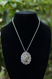 Image 1 of Wrapped Ocean Jasper Necklace
