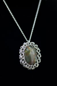 Image 3 of Wrapped Ocean Jasper Necklace