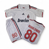 Image 1 of AC Milan away 2009 2010 RONALDINHO kids retro kit