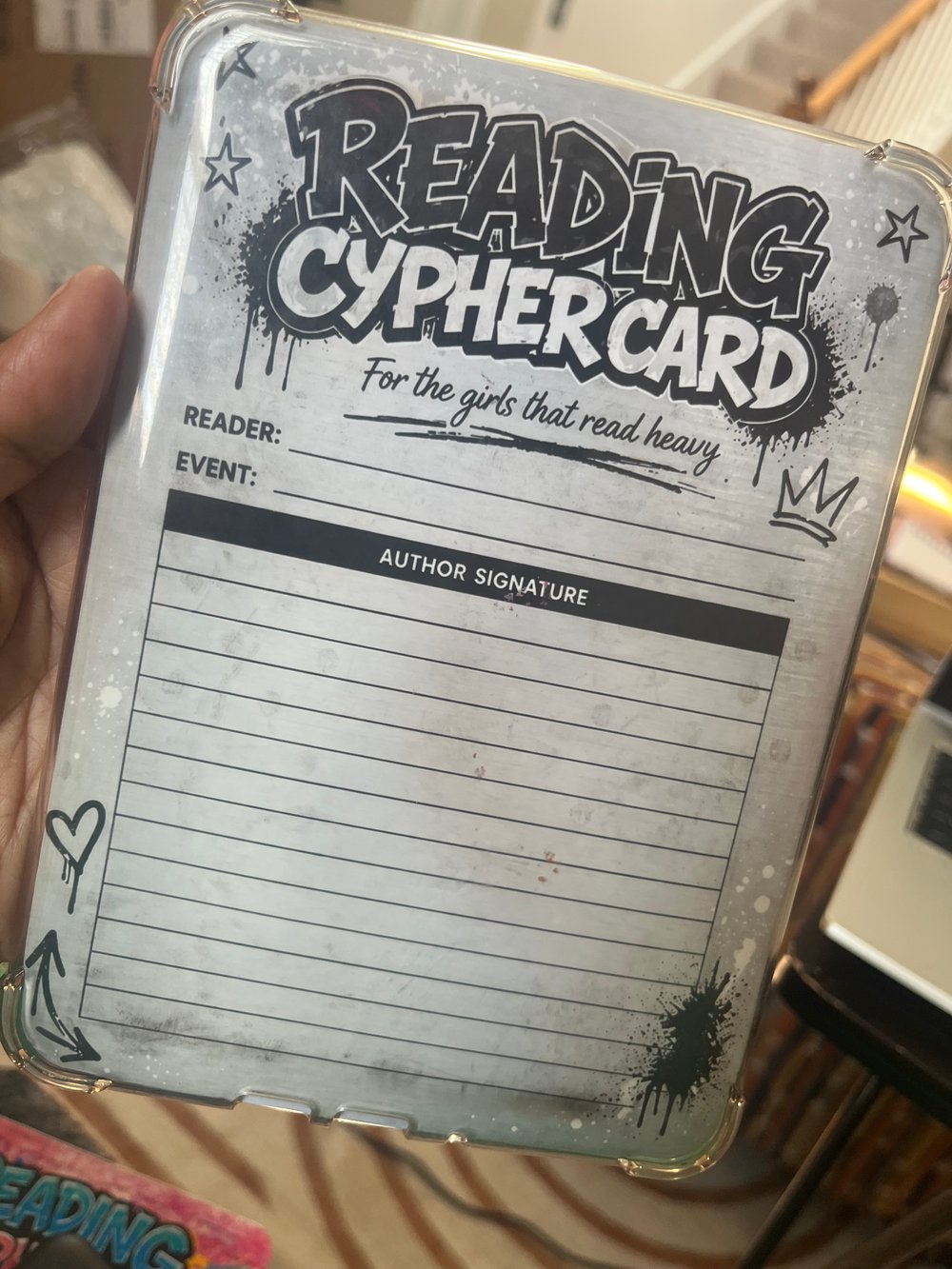 Image of Author Signature Insert-Silver