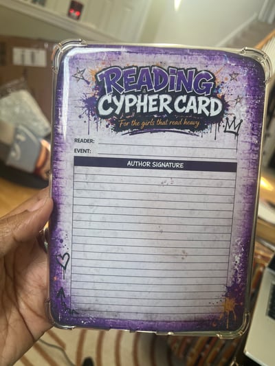 Image of Author Signature Insert-Purple