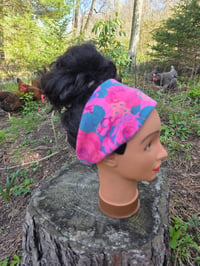 Image 2 of Pure Cotton Knit Headband in Electric Rose