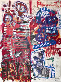 Image 1 of FAMILY FOLK-PSYCHEDELIC — original artwork — collaboration with Cranfield Crew and Marc Craig