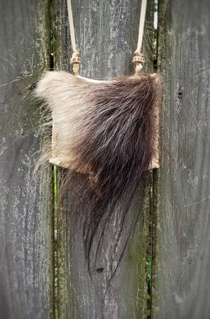 Image of Musk Ox Hide and Deerskin Bag