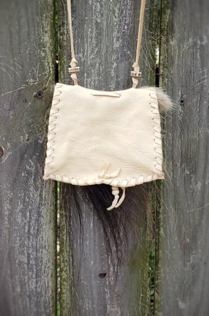 Image of Musk Ox Hide and Deerskin Bag