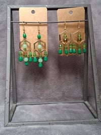 Image 1 of green hexagon 