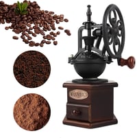 Image 3 of 👑The Armored Kingdom Medieval Coffee/ Spice Grinder-Antique Mill with Cast Iron Hand Crank 