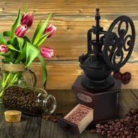Image 4 of 👑The Armored Kingdom Medieval Coffee/ Spice Grinder-Antique Mill with Cast Iron Hand Crank 