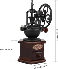 Image 5 of 👑The Armored Kingdom Medieval Coffee/ Spice Grinder-Antique Mill with Cast Iron Hand Crank 