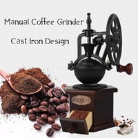 Image 9 of 👑The Armored Kingdom Medieval Coffee/ Spice Grinder-Antique Mill with Cast Iron Hand Crank 