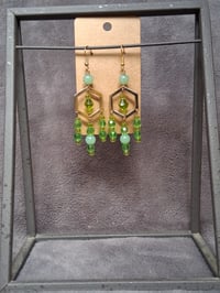 Image 2 of green hexagons 