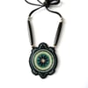 Beaded Mikinaak Pendant (Forest)