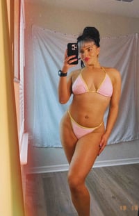 WORN PINK BIKINI