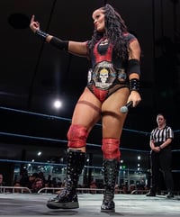 Image 2 of GCW TNA NXT WORN BLACK WRESTLING BOOTS