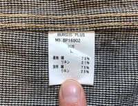 Image 8 of Burgus Plus BP16902 cotton/linen shop coat, size L