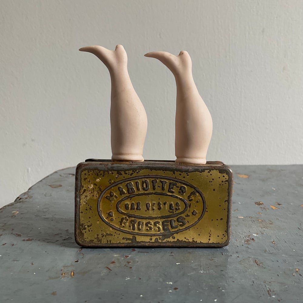 Image of Doll Legs & Vesta Tin