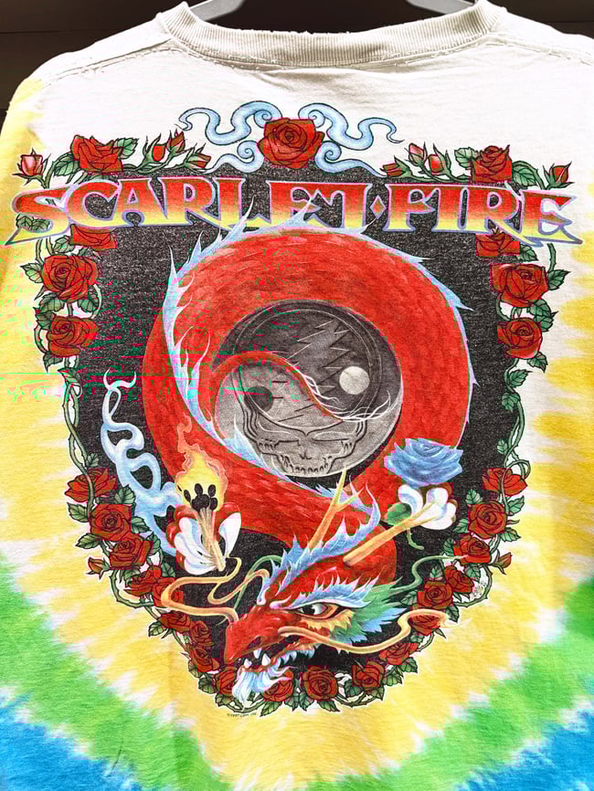 Grateful Dead 1997 Scarlet Fire T-Shirt - Size XL