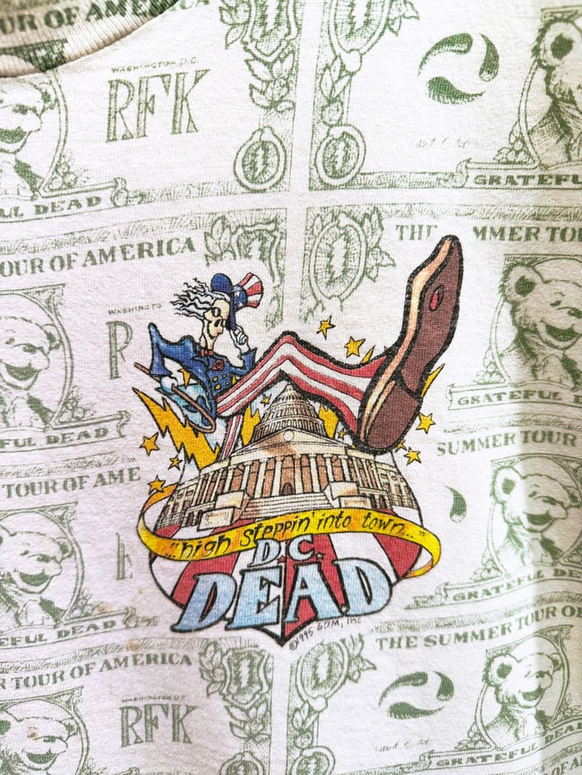 Grateful Dead 1995 RFK AOP T-Shirt - Size XL