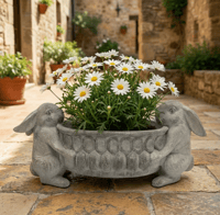 Twin Hare Garden Planter