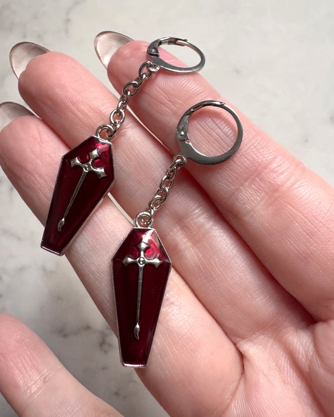Coffin Earrings