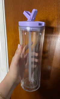 20 oz Purple Flip Straw Cup