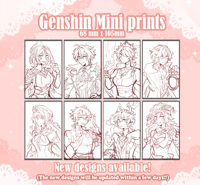 Image 1 of Mini Prints ✦ Genshin Impact